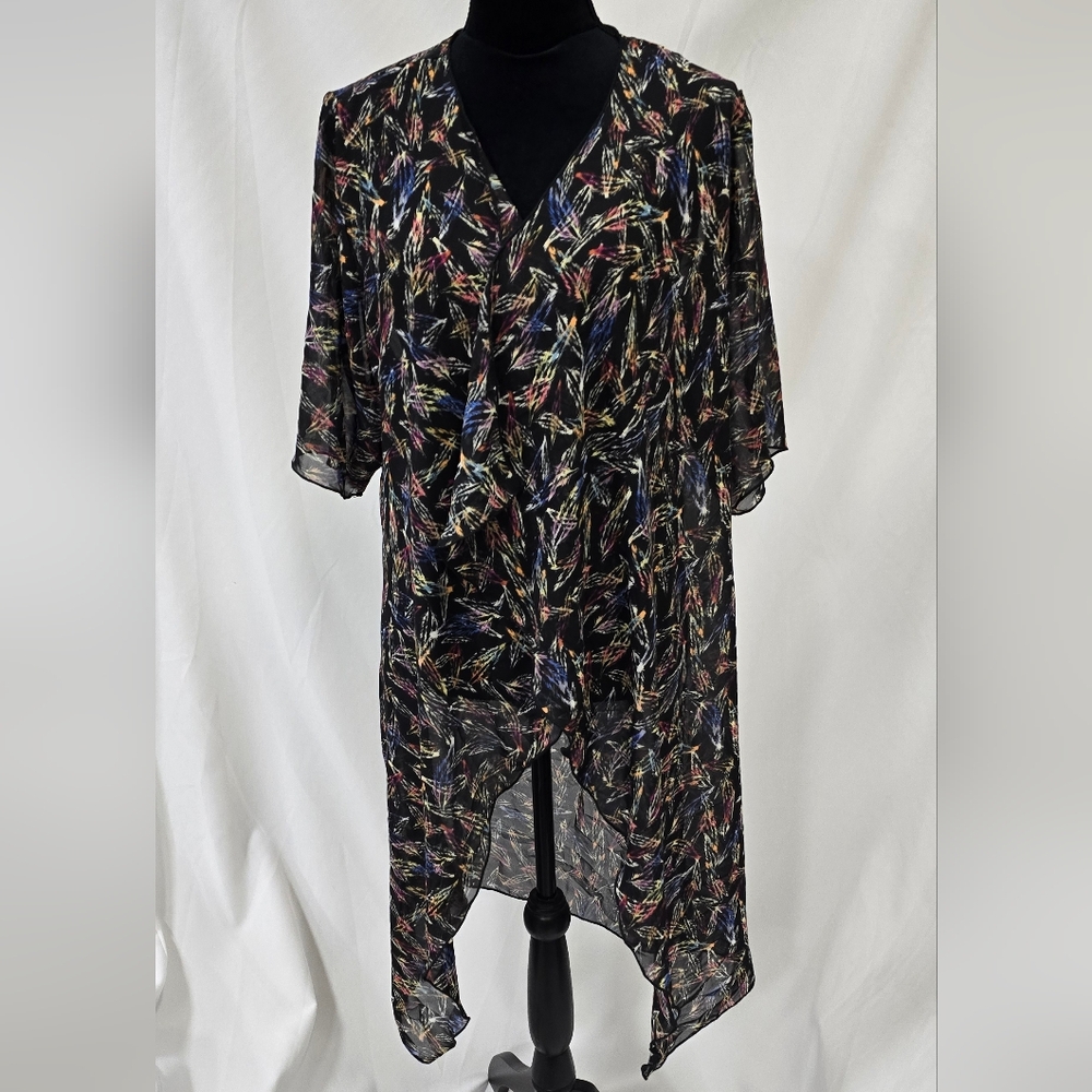 LuLaRoe women S shirley kimono overlay sheer feathers beach‎ vacation cruise